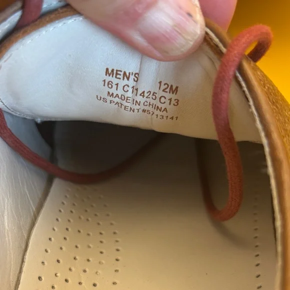 Cole Haan Men's Tan Wingtip Derbys - Picture 9 of 12